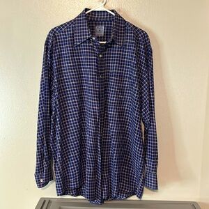 Brooks Brothers Men’s 100% Cotton Long Sleeve Button Down Shirt size large